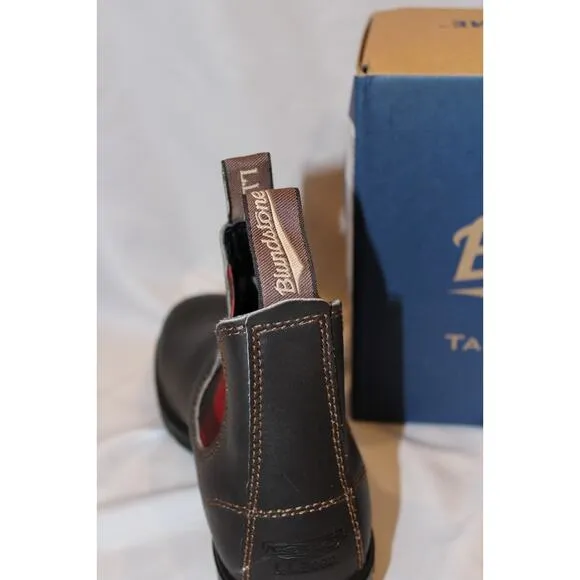 Blundstone 2307 Women's Low Heel Chelsea Boots US 8 BROWN RED BLACK PLAID NIB