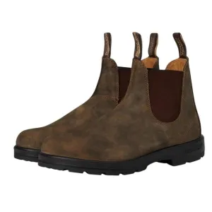 Blundstone Women's Elastic Sided Originals High Top Boots in Rustic Brown Size 7