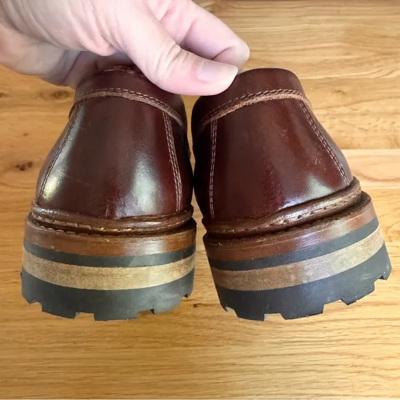 Bobbies Paris Men's Roy Tassel Leather Loafer in &quot;Coffee Liqueur&quot; Sz FR 42 US 9
