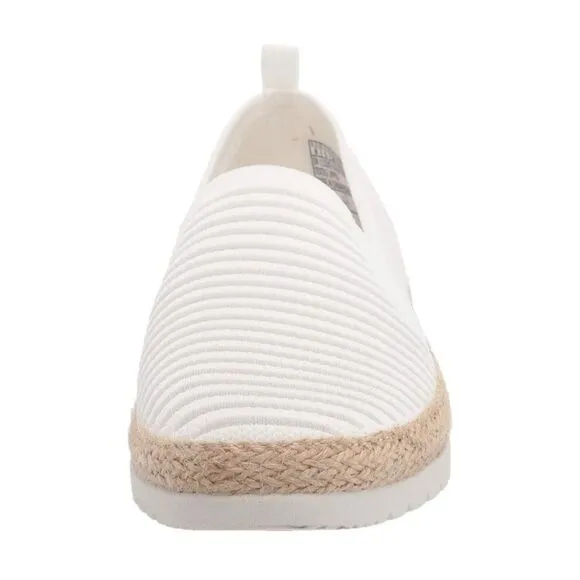 Bobs Skechers flexpadrille White iridescent sneakers slip-on size 8 B11