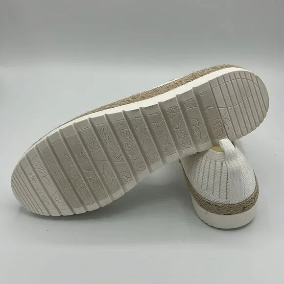 Bobs Skechers flexpadrille White iridescent sneakers slip-on size 8 B11