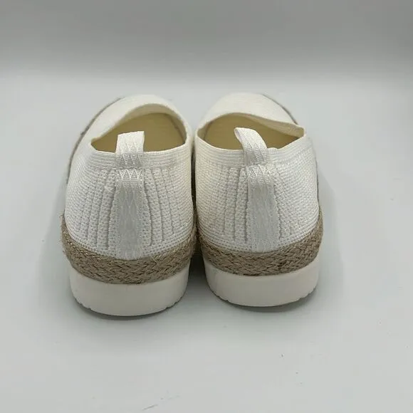 Bobs Skechers flexpadrille White iridescent sneakers slip-on size 8 B11