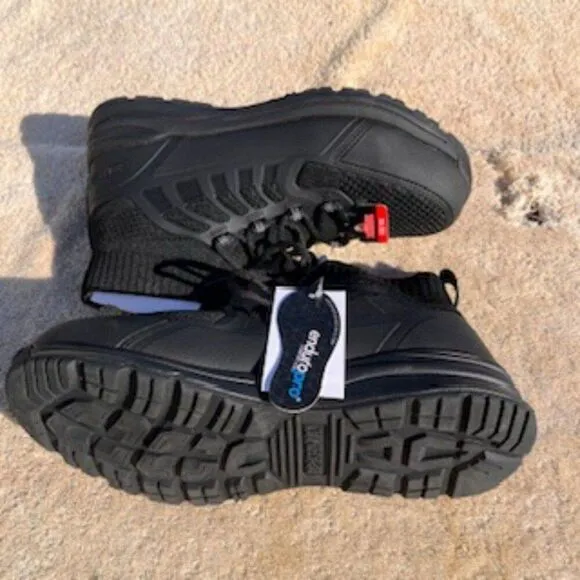 Boots . Steel Toe . Size: 7 . Slip Resistant . Breathable Knit . Comfort Insole