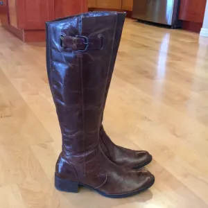 BORN CROWN Knee High Leather Ridding Boots