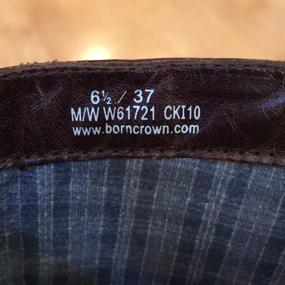 BORN CROWN Knee High Leather Ridding Boots
