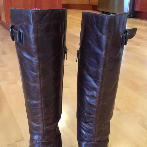 BORN CROWN Knee High Leather Ridding Boots