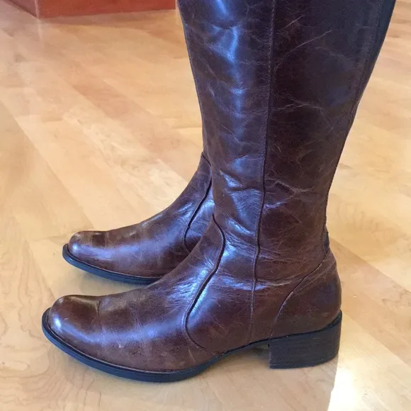 BORN CROWN Knee High Leather Ridding Boots