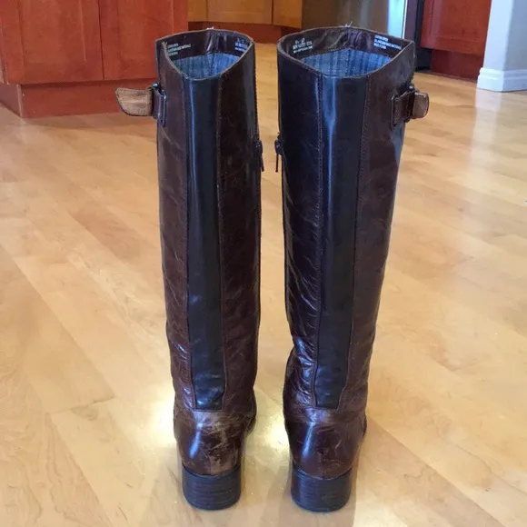 BORN CROWN Knee High Leather Ridding Boots