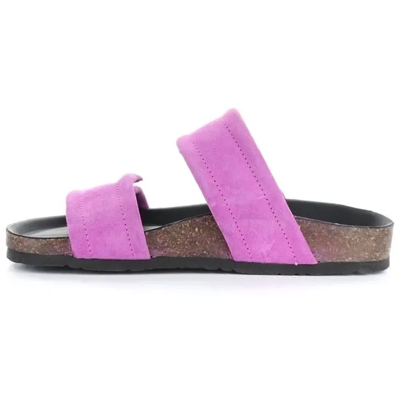 Bos &amp; Co. Matteo Fucshia Suede sandals NWB