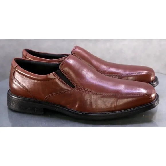 Bostonian Common Wealth Men's Dress Loafers Shoes Size 8 (W) Wide Leather EUC