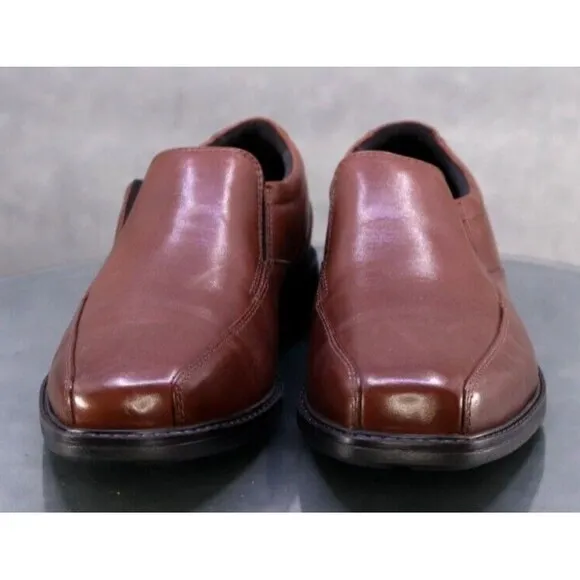 Bostonian Common Wealth Men's Dress Loafers Shoes Size 8 (W) Wide Leather EUC