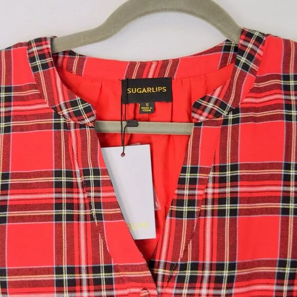 Boswell Tartan Plaid Yanis Button Up Midi Dress size small
