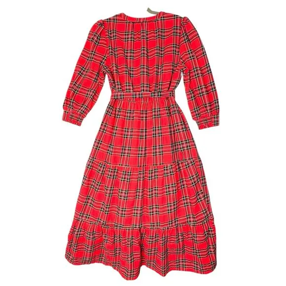 Boswell Tartan Plaid Yanis Button Up Midi Dress size small