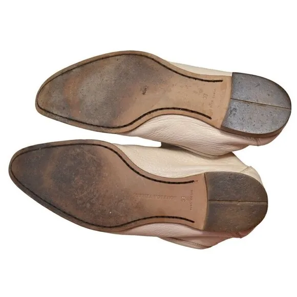 Bottega Veneta Men's Beige Leather Loafers Made In Italy- LT3100