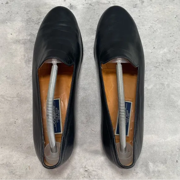 Bragano Made in Italy By Cole Haan Men's 10 M Black Low Vamp Formal‎ Loafers