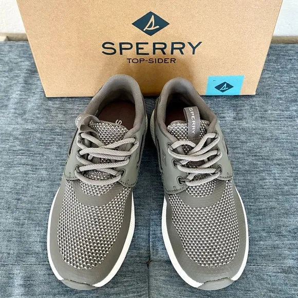 BRAND NEW - SPERRY Boat Water Walk Shoes Boys Kids SP-7 SEAS 3 GREY - Size 12.5