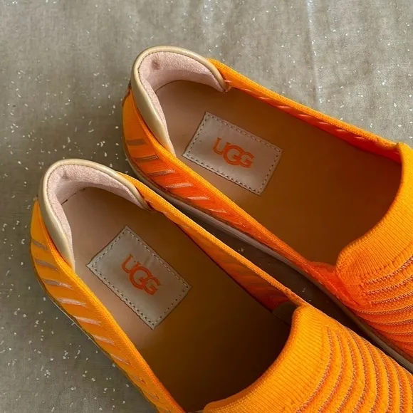 Brand New UGG Sammy Breeze Slip-On Bright Neon Orange Sneakers