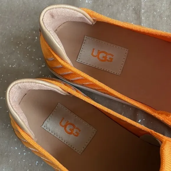 Brand New UGG Sammy Breeze Slip-On Bright Neon Orange Sneakers