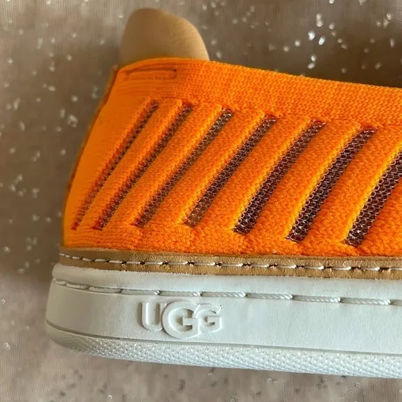 Brand New UGG Sammy Breeze Slip-On Bright Neon Orange Sneakers