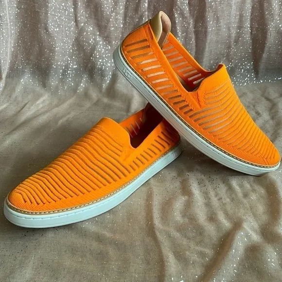 Brand New UGG Sammy Breeze Slip-On Bright Neon Orange Sneakers