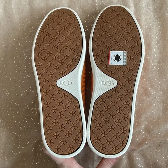 Brand New UGG Sammy Breeze Slip-On Bright Neon Orange Sneakers