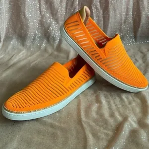 Brand New UGG Sammy Breeze Slip-On Bright Neon Orange Sneakers