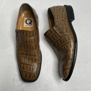 Brand Q Leather Men’s Hand Made‎ Leather Loafers Derby Shoes Size 9.5