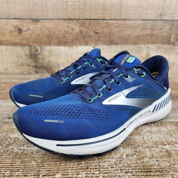 Brooks Adrenaline GTS 22 Men's Sz 12.5 D Blue Athletic Running Gym Walk Sneakers