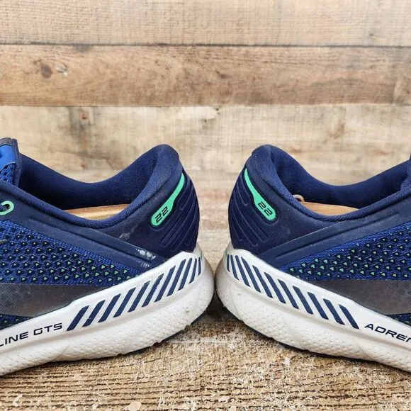 Brooks Adrenaline GTS 22 Men's Sz 12.5 D Blue Athletic Running Gym Walk Sneakers