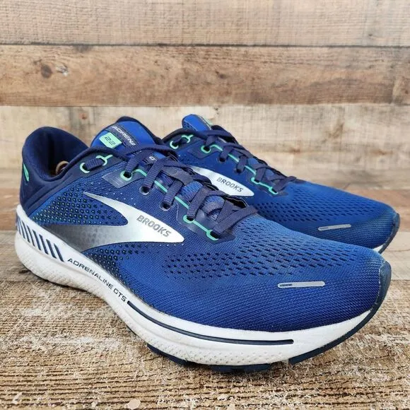 Brooks Adrenaline GTS 22 Men's Sz 12.5 D Blue Athletic Running Gym Walk Sneakers