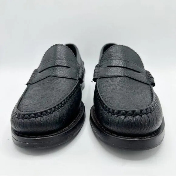 Brooks Brothers x Allen Edmonds Black Leather Penny Loafers 10.5 D