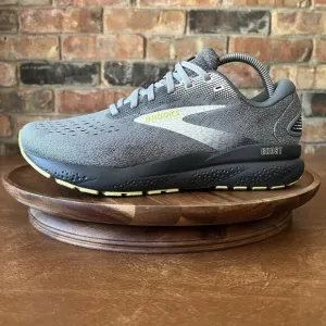 Brooks Ghost 16 Running Athletic Shoes Sneakers Gray Mens Size 8 Wide 2E
