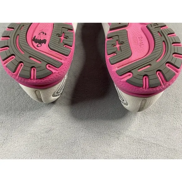 Brooks Shoes Women 10 Ghost 14 Gray Pink Yucca Running Athletic Sneakers Walk