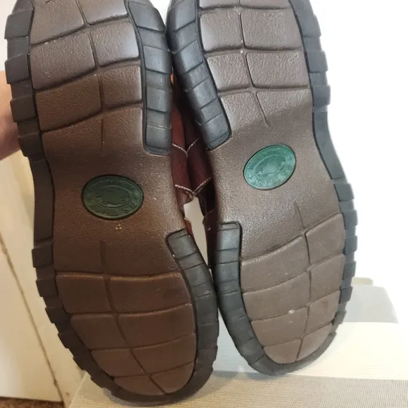 Brown Bison Leather Fisherman Sandals with Adjustable Buckle