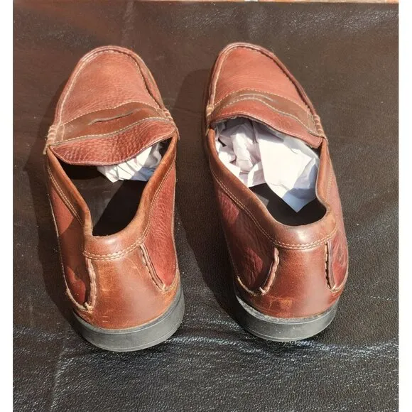 Brown Timberland Mens Leather‎ Loafers Size 11.5M