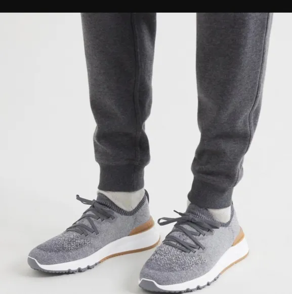 Brunello Cucinelli Knit Runner Sneakers 46