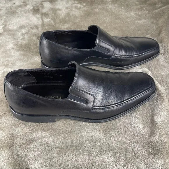 Bruno Magli Men’s Black Leather Loafers Size 8