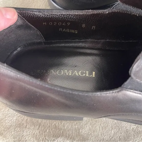 Bruno Magli Men’s Black Leather Loafers Size 8