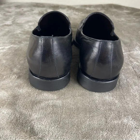 Bruno Magli Men’s Black Leather Loafers Size 8