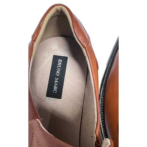 BRUNO MARC Men's  Dress Loafers Shoes, Brown - US Size 15