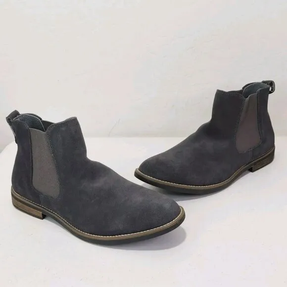 Bruno Marc New York Timeless Suede Leather Chelsea Boots Men's Size 15