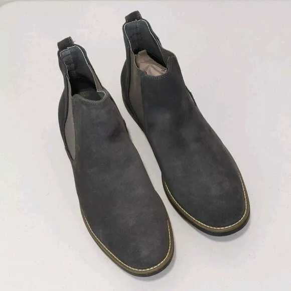 Bruno Marc New York Timeless Suede Leather Chelsea Boots Men's Size 15