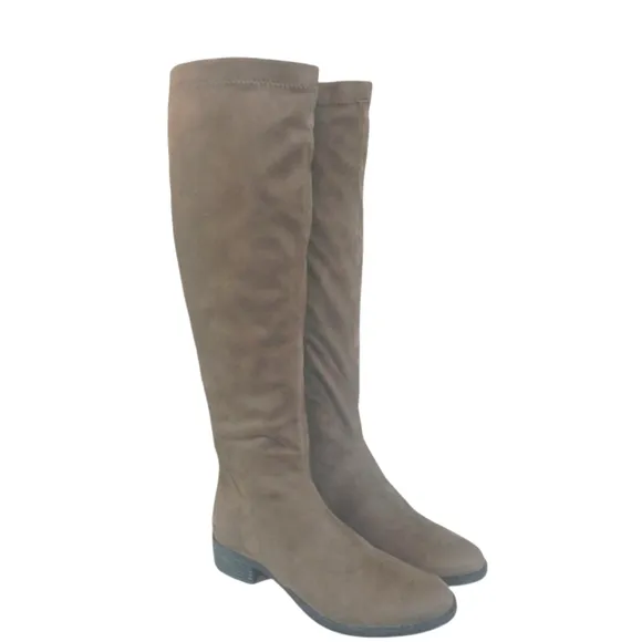 Bussola Brown Suede Knee High Boots Women's Tall Brown Boots size 6