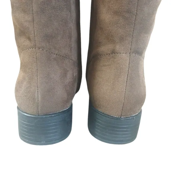 Bussola Brown Suede Knee High Boots Women's Tall Brown Boots size 6