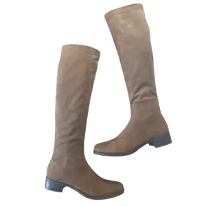 Bussola Brown Suede Knee High Boots Women's Tall Brown Boots size 6
