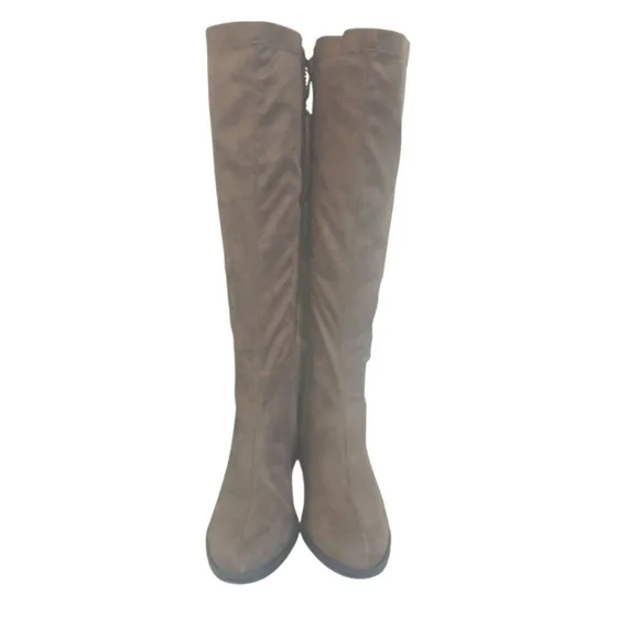 Bussola Brown Suede Knee High Boots Women's Tall Brown Boots size 6