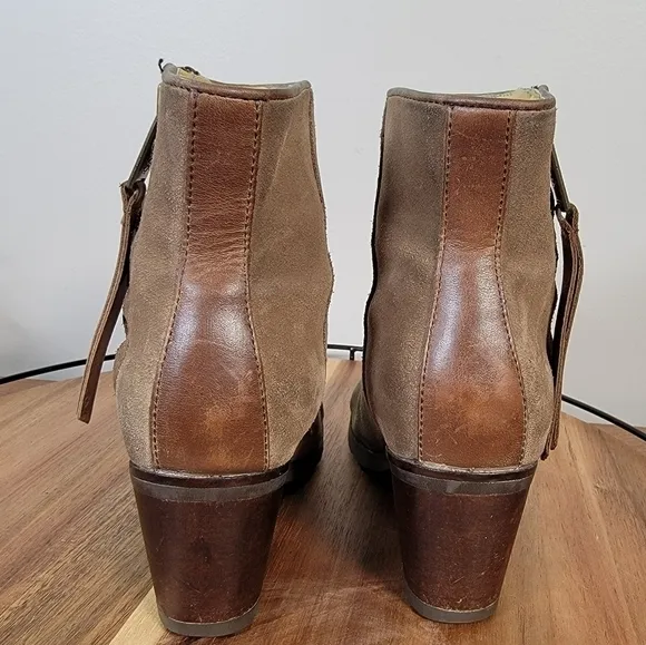 Bussola Riakiavik Distressed Burnished toes Suede Boots Size 35