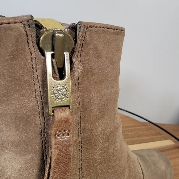Bussola Riakiavik Distressed Burnished toes Suede Boots Size 35