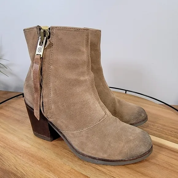 Bussola Riakiavik Distressed Burnished toes Suede Boots Size 35