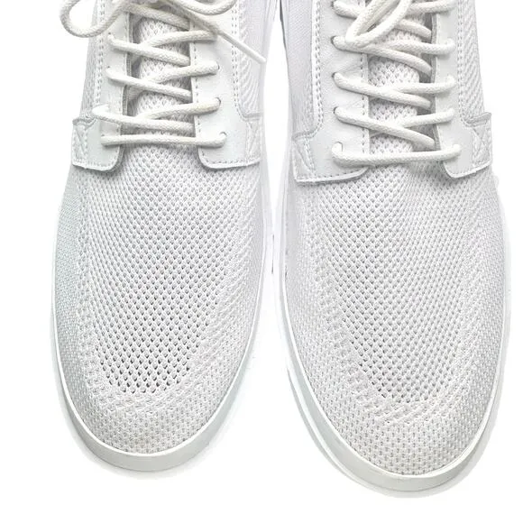 BYLT | Men | Lido Knit White Minimalist Casual Lace Sneakers | Size 12